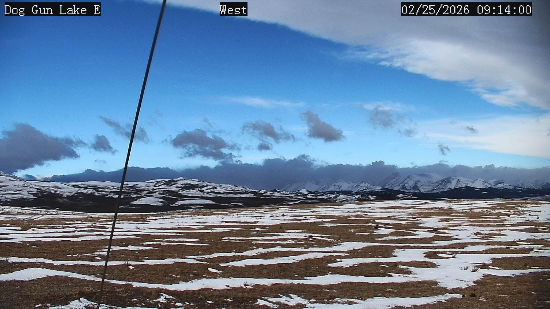 Photo looking West from MCO's Dog Gun Lake E station on the Blackfeet Reservation on February 25th.