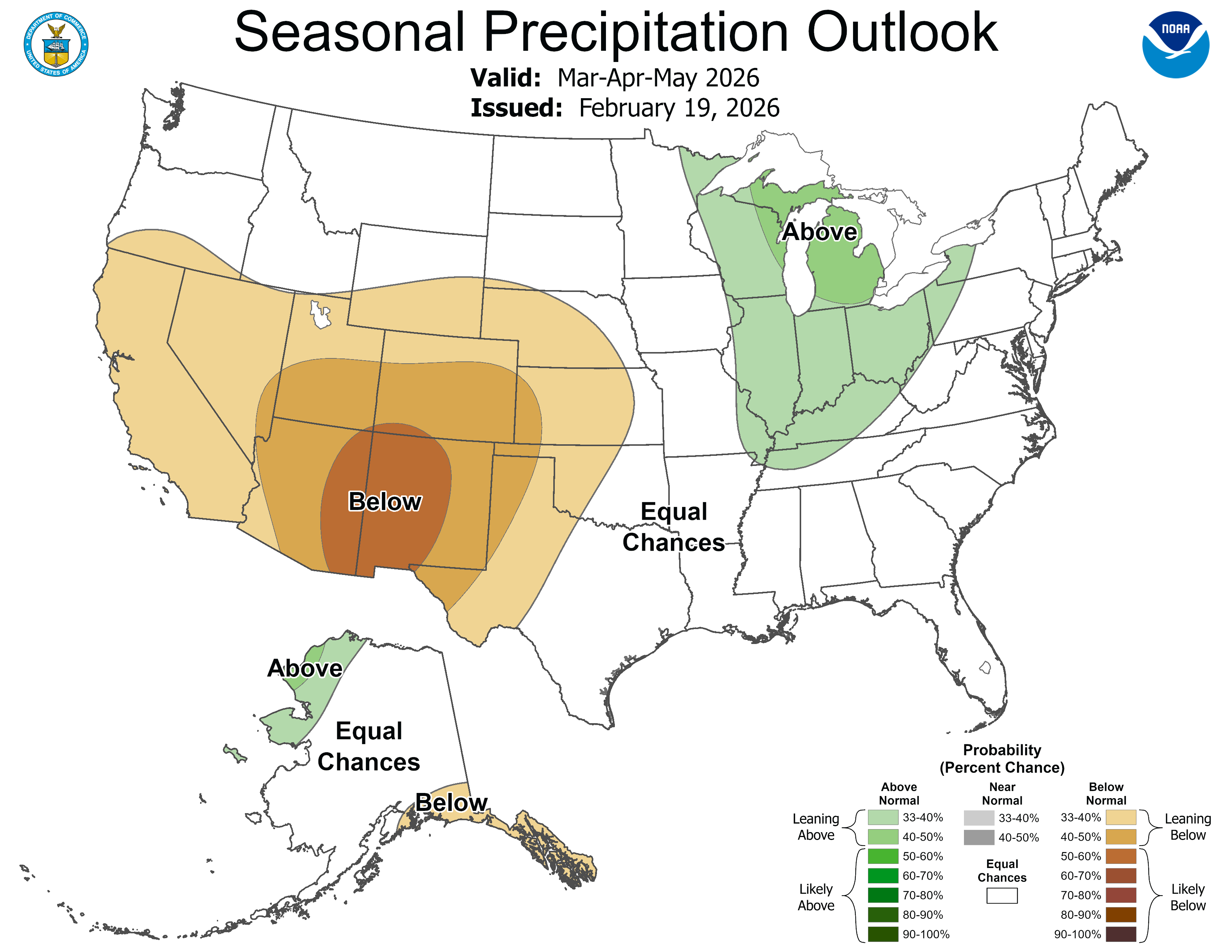 Seasonal Precipitation Outlook Map. Source: [Climate Prediction Center](https://www.cpc.ncep.noaa.gov/).